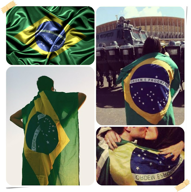 Passo a passo: Maquiagem com as cores da bandeira do Brasil
