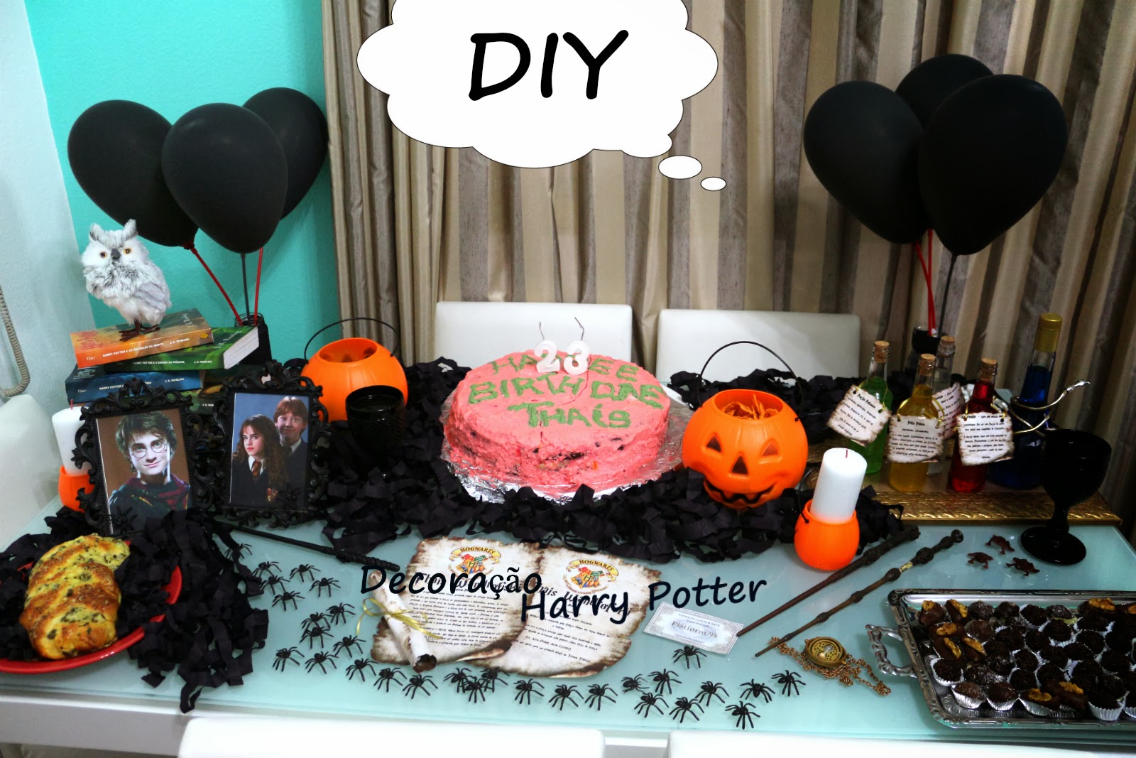 DIY: Decoração de festa – Tema Harry Potter