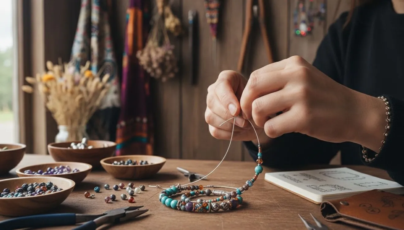Trabalho artesanal: como criar uma pulseira de contas única com suas próprias mãos